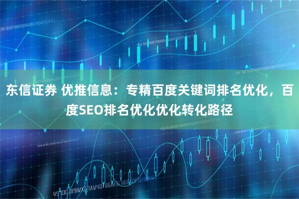 东信证券 优推信息：专精百度关键词排名优化，百度SEO排名优化优化转化路径